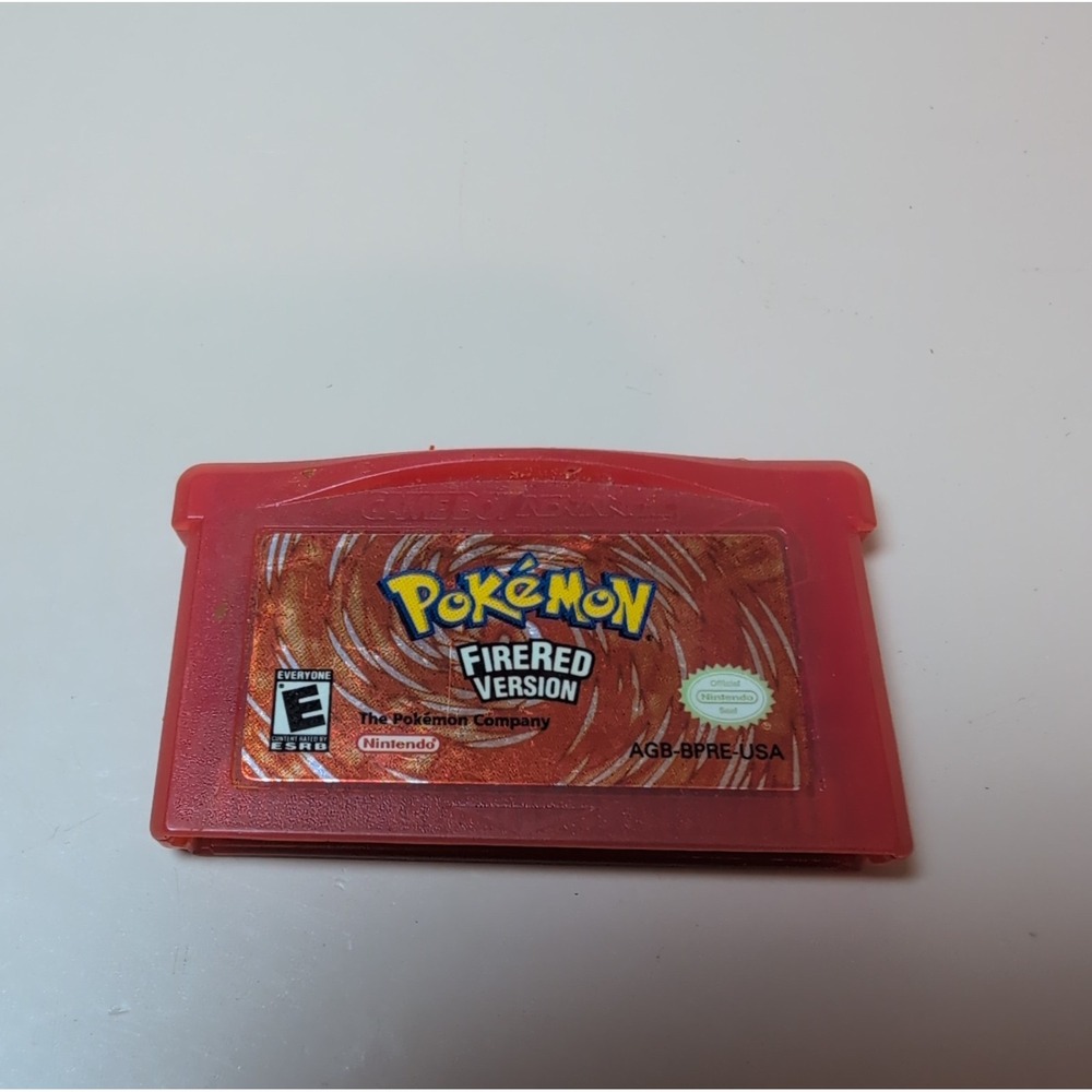 Nintendo Pokemon FireRed Version Game Boy Advance GBA AGB-BPRE-USA Red EUC